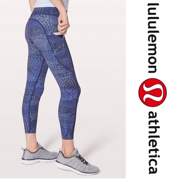 lululemon athletica Pants - Lululemon Linear Flux Light & Stony Grape Fast